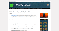 Desktop Screenshot of mightygrocery.com